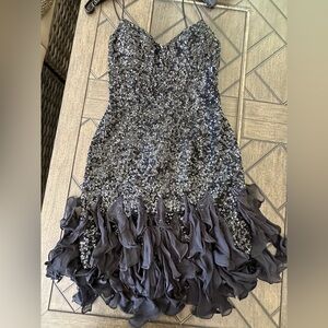Sean Collection Black Sequin Cocktail Formal Dress- Size Small